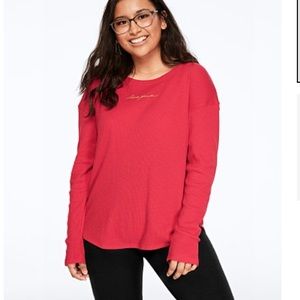 NEW VS PINK waffle tee